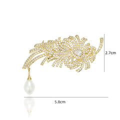 Feather brooch: Light beauty, light up your unique charm