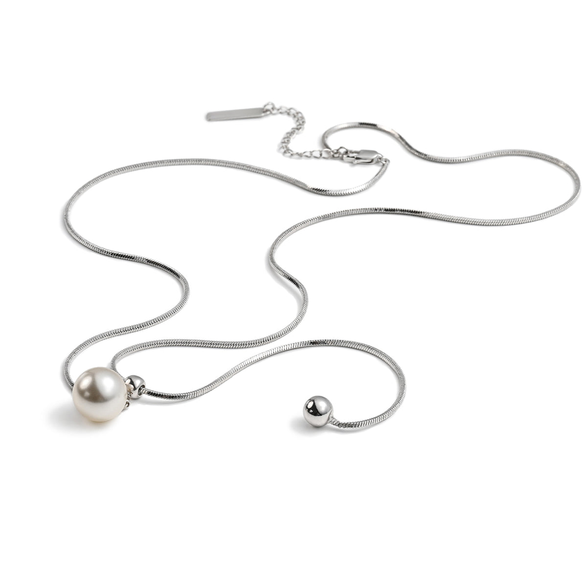 Pull pearl necklace: elegant circulation, bright as you