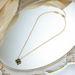 Chain of Happiness - Four-leaf Clover Necklace (in October)