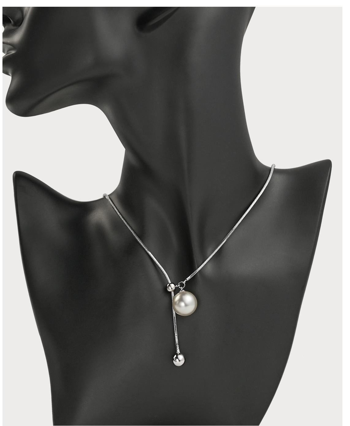 Pull pearl necklace: elegant circulation, bright as you