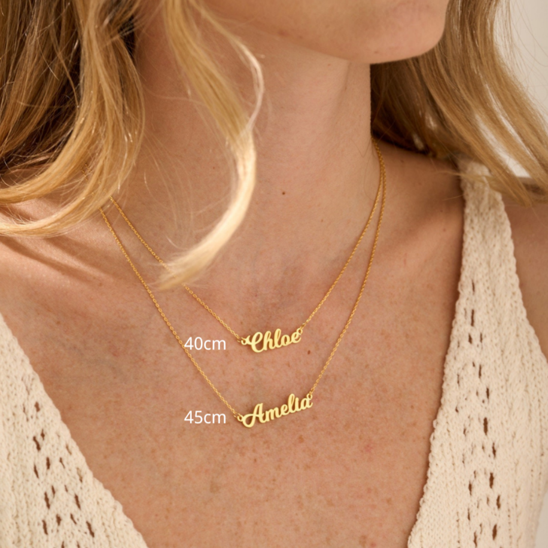 Golden Custom letter necklace, exclusive to your romantic imprint(After placing the order, send the customization information to customer service, which takes about 12 working days)