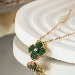 Chain of Happiness - Four-leaf Clover Necklace (in October)