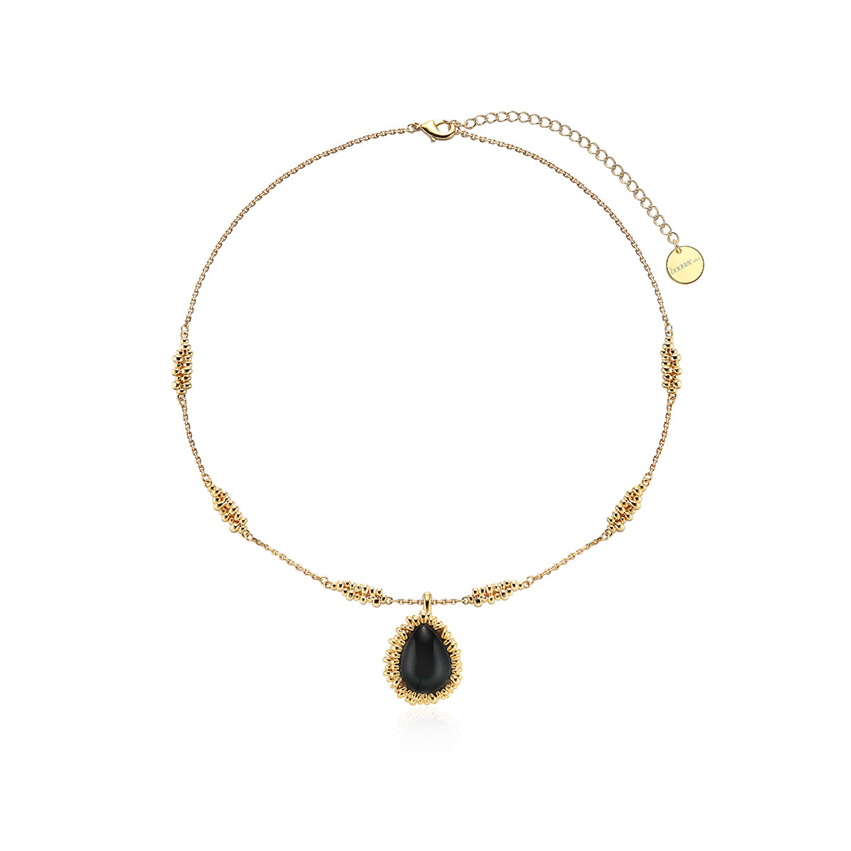 Black agate elegant necklace: the perfect fusion of classic and modern