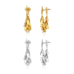 Bright stars, ears blooming - eight-pointed star tassel earrings