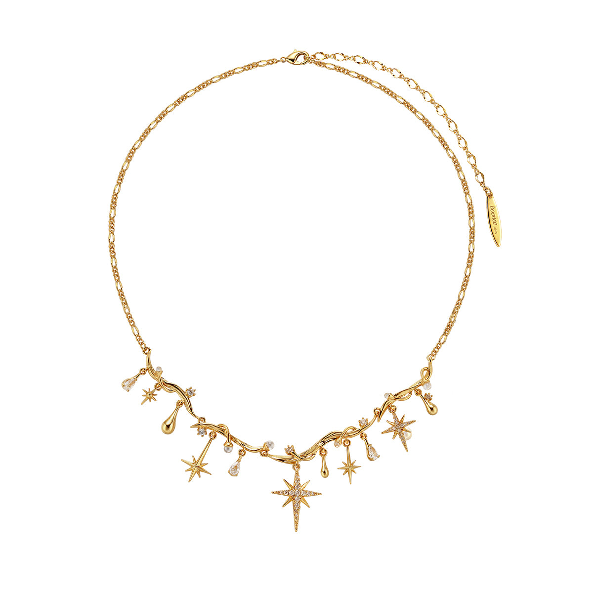 Star Sparkle Star Fringe necklace - Let the stars flow around your neck（Pre-sale! 12.4 Delivery）