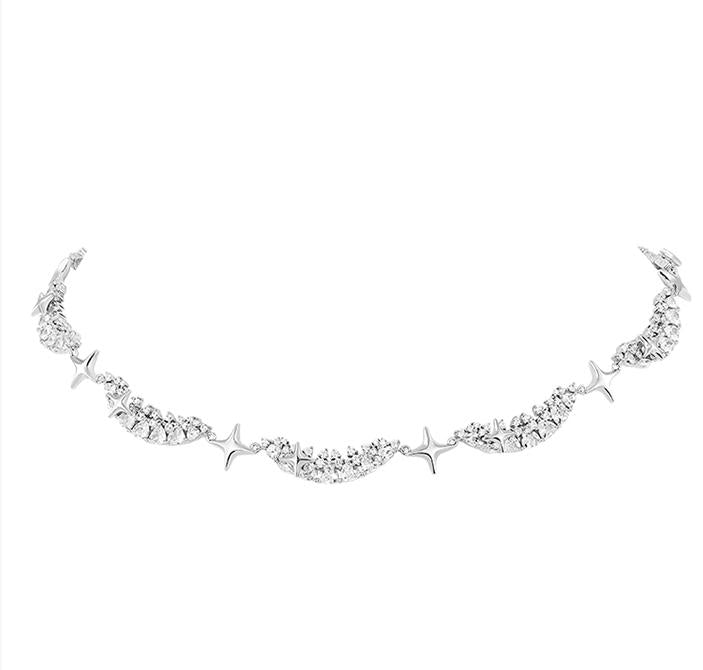 Estrellas brillantes, secretos brillantes de la reina de la fiesta (Collar 43cm / pulsera 13cm)