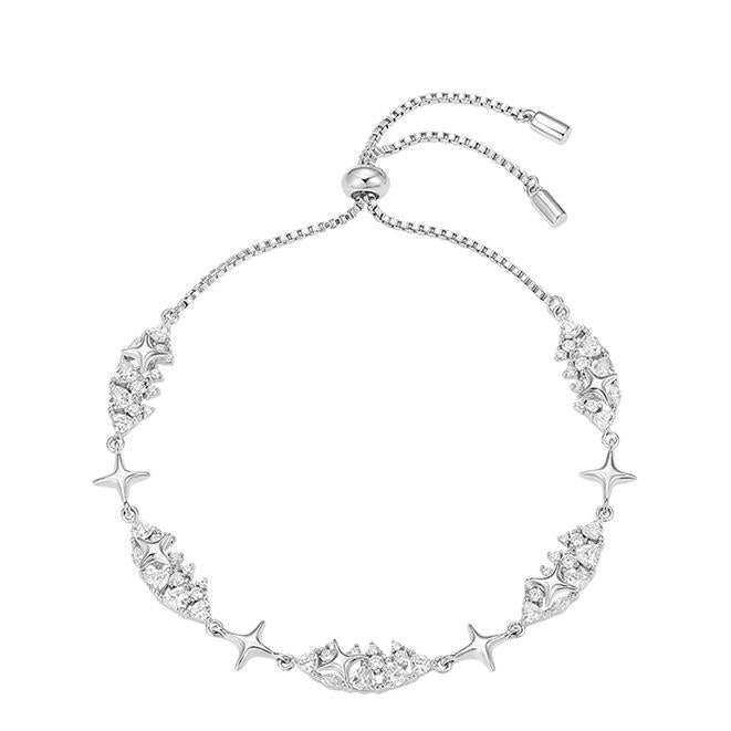 Estrellas brillantes, secretos brillantes de la reina de la fiesta (Collar 43cm / pulsera 13cm)