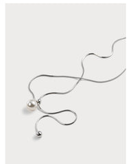 Pull pearl necklace: elegant circulation, bright as you