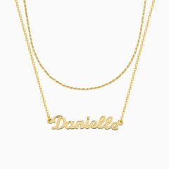 Golden Custom letter necklace, exclusive to your romantic imprint(After placing the order, send the customization information to customer service, which takes about 12 working days)