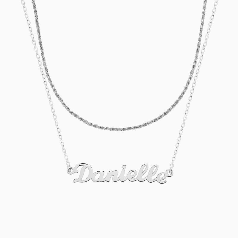 Silver custom letter necklace, dedicated to your romantic imprint (after the order will be customized information sent to customer service, about 12 working days)