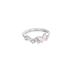 Anillo Mariposa: Símbolo de libertad y belleza (tamaño de apertura ajustable)Viene con una hermosa caja de regalo para regalos.