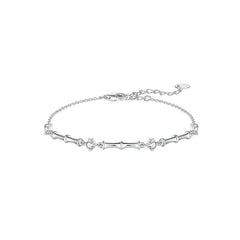 Silver bamboo bracelet: The perfect combination of toughness and elegance（19.5cm）