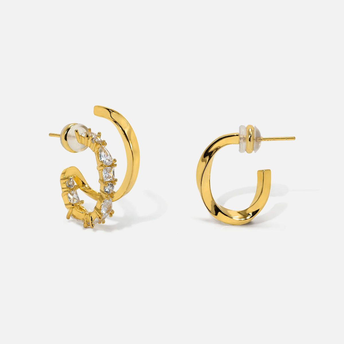 Brillantes comme une étoile, ces boucles d'oreilles en zirconium scintillantes illuminent chacun de vos moments forts