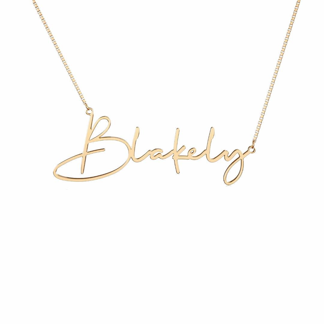 Golden Custom letter necklace, exclusive to your romantic imprint(After placing the order, send the customization information to customer service, which takes about 12 working days)