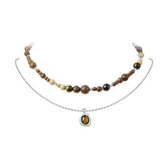 Fortune shell beads folded necklace: Light up your lucky light