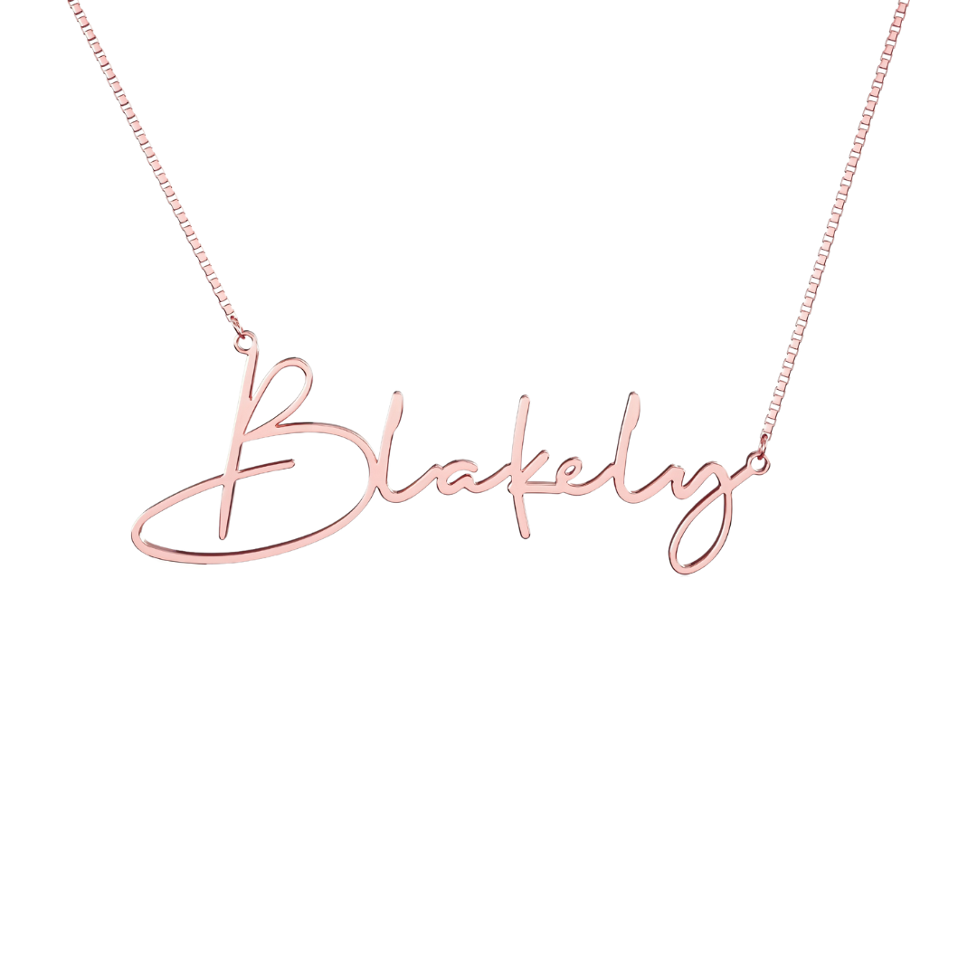 Rose gold custom letter necklace, dedicated to your romantic imprint (after the order will be customized information sent to customer service, about 12 working days)