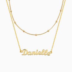 Golden Custom letter necklace, exclusive to your romantic imprint(After placing the order, send the customization information to customer service, which takes about 12 working days)