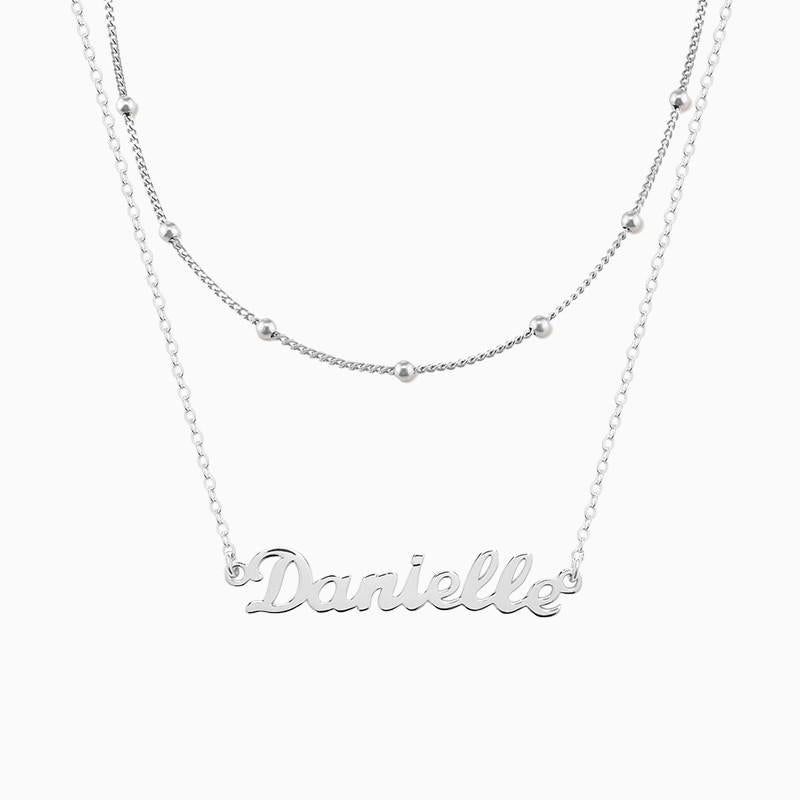 Silver custom letter necklace, dedicated to your romantic imprint (after the order will be customized information sent to customer service, about 12 working days)