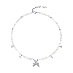 Opal Double candy Pearl Necklace - the perfect combination of sweetness and elegance