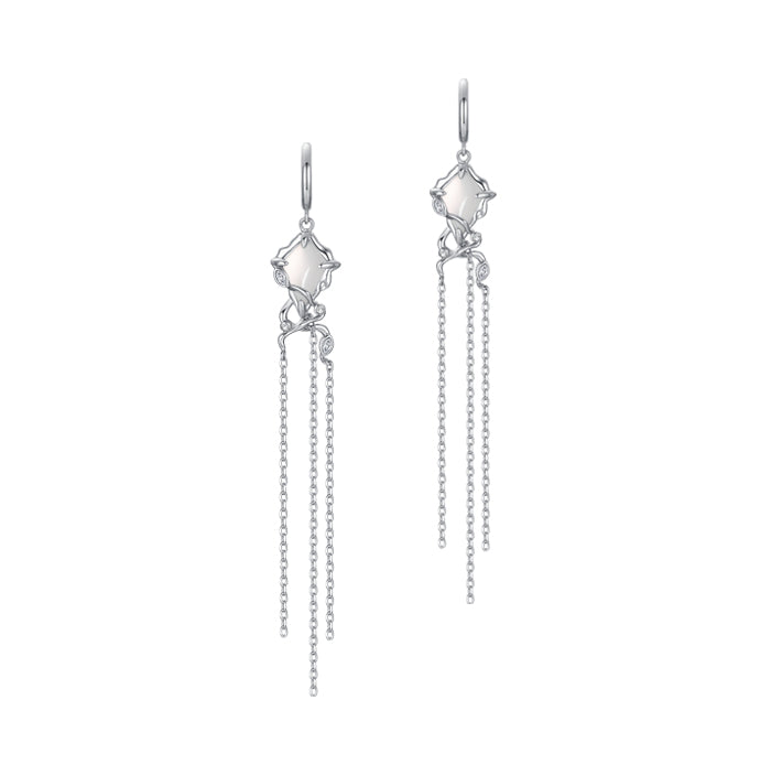 Dongling jade surround tassel earrings - the perfect fusion of classic and fashion