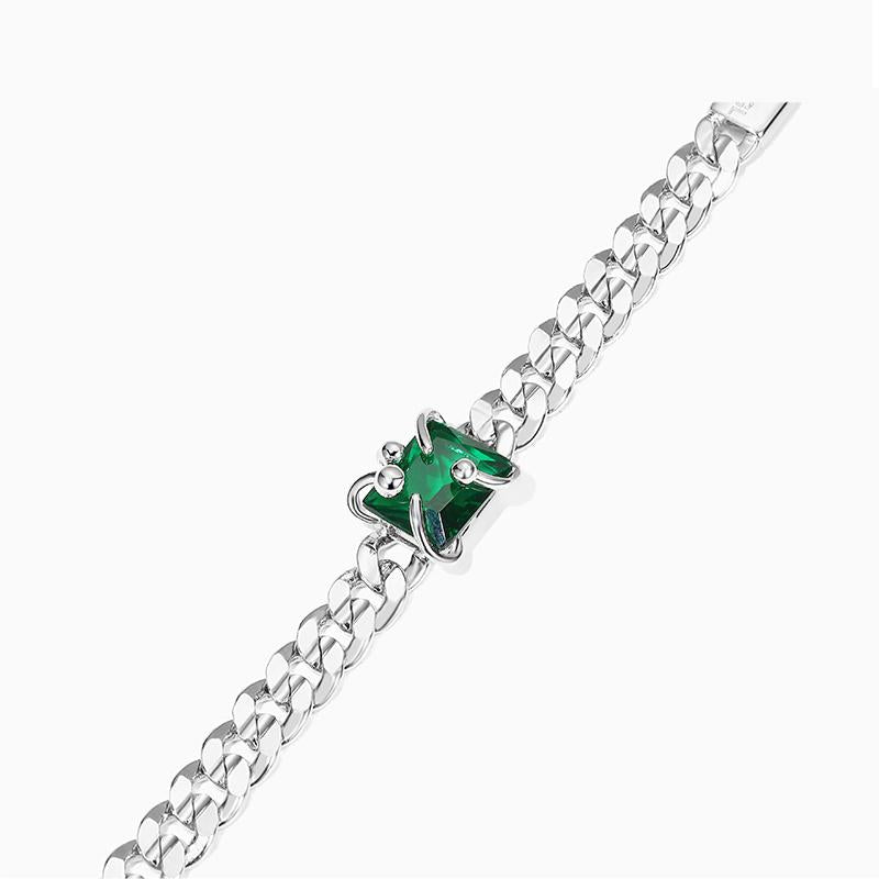 Bracelet fleur de lumière verte - l'intégration parfaite de la nature et de l'art